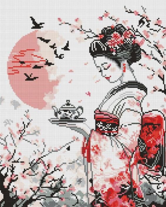 Алмазна мозаїка Гейша і чай 40х50 AMO8328 Ціна (цена) 299.20грн. | придбати  купити (купить) Алмазна мозаїка Гейша і чай 40х50 AMO8328 доставка по Украине, купить книгу, детские игрушки, компакт диски 0