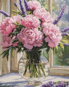 Алмазна мозаїка Нюдова ніжність у вазі 40х50 AMO8361