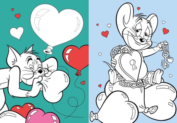 Розмальовка зі стікерами LCB38 Tom and Jerry День Святого Валентина Ціна (цена) 56.00грн. | придбати  купити (купить) Розмальовка зі стікерами LCB38 Tom and Jerry День Святого Валентина доставка по Украине, купить книгу, детские игрушки, компакт диски 2