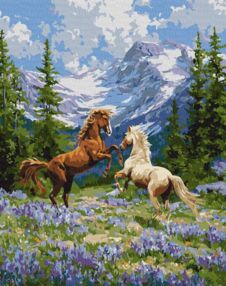 Розпис по номерах Вільна пара у лісі 40х50 KHO6866