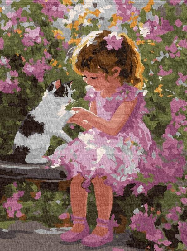 Розпис по номерах Ігри з котиком 30х40 KHO8489 Ціна (цена) 187.00грн. | придбати  купити (купить) Розпис по номерах Ігри з котиком 30х40 KHO8489 доставка по Украине, купить книгу, детские игрушки, компакт диски 0