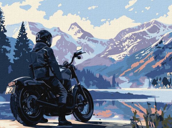 Розпис по номерах Мотоцикліст у горах 30х40 KHO8449 Ціна (цена) 187.00грн. | придбати  купити (купить) Розпис по номерах Мотоцикліст у горах 30х40 KHO8449 доставка по Украине, купить книгу, детские игрушки, компакт диски 0