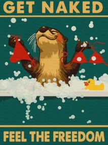 Розпис по номерах Постер Вільна видра 30х40 KHO6801