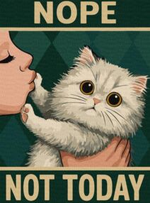 Розпис по номерах Постер Не сьогодні 30х40 KHO6802