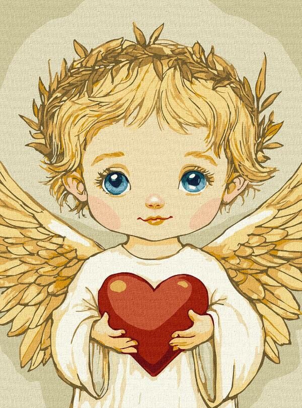 Розпис по номерах Серце янгола 30х40 KHO8707 Ціна (цена) 187.00грн. | придбати  купити (купить) Розпис по номерах Серце янгола 30х40 KHO8707 доставка по Украине, купить книгу, детские игрушки, компакт диски 0