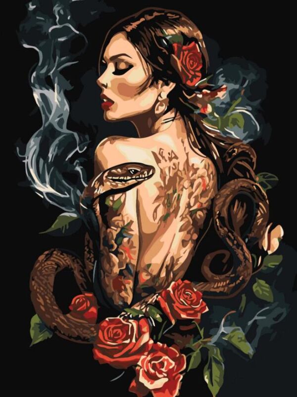 Розпис по номерах Трояндова ворожка 30х40 KHO8608 Ціна (цена) 187.00грн. | придбати  купити (купить) Розпис по номерах Трояндова ворожка 30х40 KHO8608 доставка по Украине, купить книгу, детские игрушки, компакт диски 0