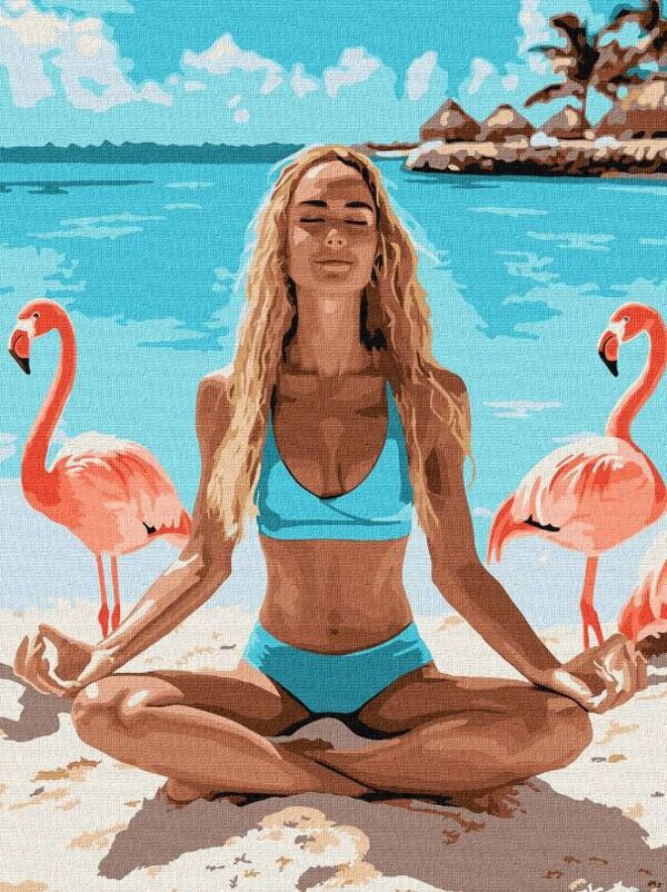 Розпис по номерах Фламінгова йога 30х40 KHO8630 Ціна (цена) 168.00грн. | придбати  купити (купить) Розпис по номерах Фламінгова йога 30х40 KHO8630 доставка по Украине, купить книгу, детские игрушки, компакт диски 0