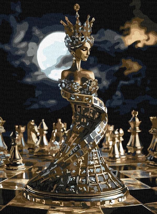 Розпис по номерах Хід королеви 30х40 KHO8560 Ціна (цена) 187.00грн. | придбати  купити (купить) Розпис по номерах Хід королеви 30х40 KHO8560 доставка по Украине, купить книгу, детские игрушки, компакт диски 0