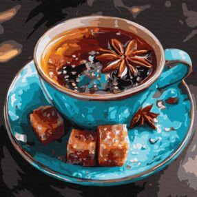 Розпис по номерах Чай з анісом 40х40 KHO5748