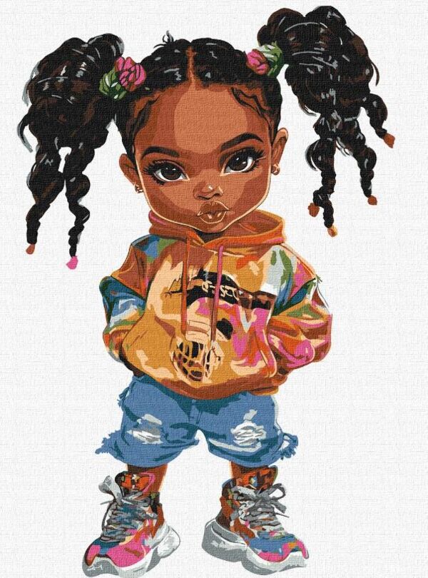 Розпис по номерах Яскрава модниця 30х40 KHO8651 Ціна (цена) 187.00грн. | придбати  купити (купить) Розпис по номерах Яскрава модниця 30х40 KHO8651 доставка по Украине, купить книгу, детские игрушки, компакт диски 0