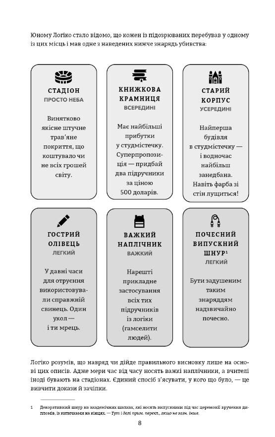 Murdle Частина 1 100 загадкових убивств від елементарних до надскладних Ціна (цена) 453.30грн. | придбати  купити (купить) Murdle Частина 1 100 загадкових убивств від елементарних до надскладних доставка по Украине, купить книгу, детские игрушки, компакт диски 2