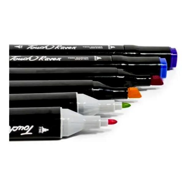 набір скетч маркерів 168 кольорів touch двосторонні чорний в сумочці купити Ціна (цена) 505.70грн. | придбати  купити (купить) набір скетч маркерів 168 кольорів touch двосторонні чорний в сумочці купити доставка по Украине, купить книгу, детские игрушки, компакт диски 2