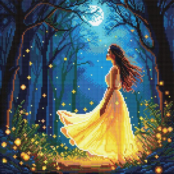 Алмазна мозаїка 40х40 АМO8224 Дівчина серед світлячків Ідейка Ціна (цена) 319.00грн. | придбати  купити (купить) Алмазна мозаїка 40х40 АМO8224 Дівчина серед світлячків Ідейка доставка по Украине, купить книгу, детские игрушки, компакт диски 0