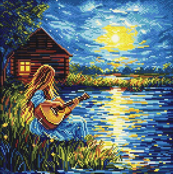 Алмазна мозаїка 40х40 АМO8229 Звуки у темряві Ідейка Ціна (цена) 319.00грн. | придбати  купити (купить) Алмазна мозаїка 40х40 АМO8229 Звуки у темряві Ідейка доставка по Украине, купить книгу, детские игрушки, компакт диски 0