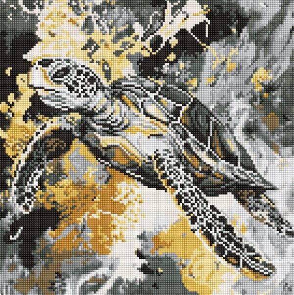 Алмазна мозаїка 40х40 АМO8262 Золота черепаха Ідейка Ціна (цена) 319.00грн. | придбати  купити (купить) Алмазна мозаїка 40х40 АМO8262 Золота черепаха Ідейка доставка по Украине, купить книгу, детские игрушки, компакт диски 0