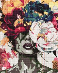 Алмазна мозаїка 40х50 АМO20046 Мрійливі півонії "Ідейка"