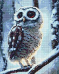 Алмазна мозаїка 40х50 АМO7321 Диво-сова "Ідейка"