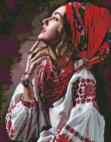 Алмазна мозаїка б/підрамн 40х50 АМС20135 Квіти зорі "Ідейка"