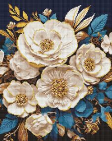 Алмазна мозаїка б/підрамн 40х50 АМС20154 Біла симфонія "Ідейка"