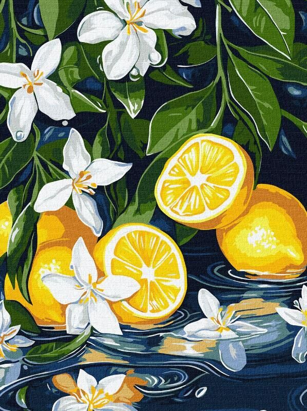 Розпис по номерах 30х40 KHO5733 Лимон у розрізі Ідейка Ціна (цена) 162.70грн. | придбати  купити (купить) Розпис по номерах 30х40 KHO5733 Лимон у розрізі Ідейка доставка по Украине, купить книгу, детские игрушки, компакт диски 0