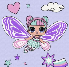Розпис по номерах 40х40 KHO1091 LOL Surprise Fairies Sweetiefly "Ідейка"