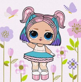 Розпис по номерах 40х40 KHO1104 LOL Surprise Hip Hop Candy  "Ідейка"