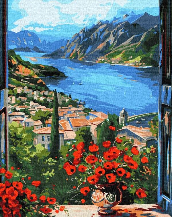 Розпис по номерах 40х50 KHO2904 Пристань у горах Ідейка Ціна (цена) 190.80грн. | придбати  купити (купить) Розпис по номерах 40х50 KHO2904 Пристань у горах Ідейка доставка по Украине, купить книгу, детские игрушки, компакт диски 0