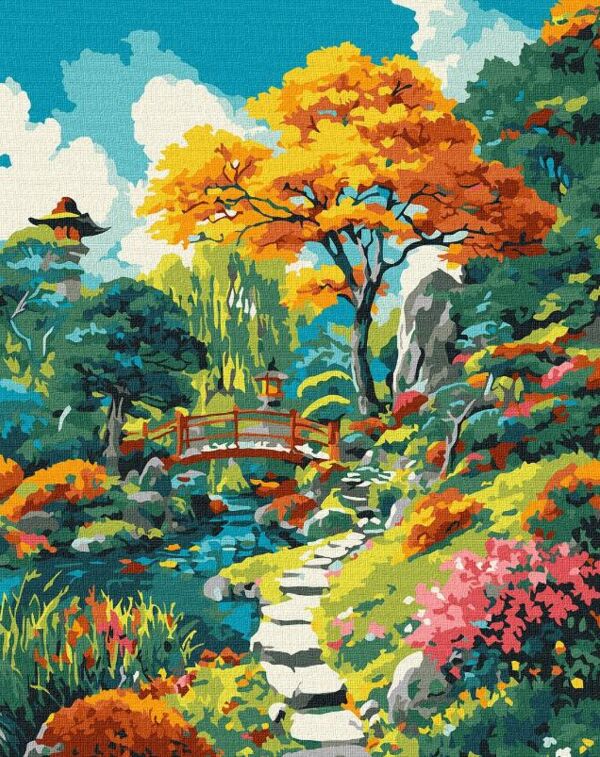 Розпис по номерах 40х50 КНО6413 Осінній японський дворик Ідейка Ціна (цена) 171.80грн. | придбати  купити (купить) Розпис по номерах 40х50 КНО6413 Осінній японський дворик Ідейка доставка по Украине, купить книгу, детские игрушки, компакт диски 0