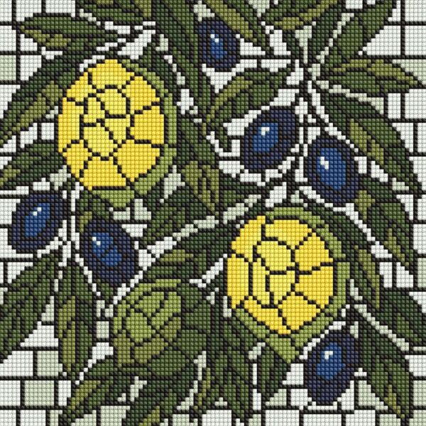 Алмазна мозаїка 30х30 АМО8349 Вітраж Лимони Ідейка Ціна (цена) 255.00грн. | придбати  купити (купить) Алмазна мозаїка 30х30 АМО8349 Вітраж Лимони Ідейка доставка по Украине, купить книгу, детские игрушки, компакт диски 0