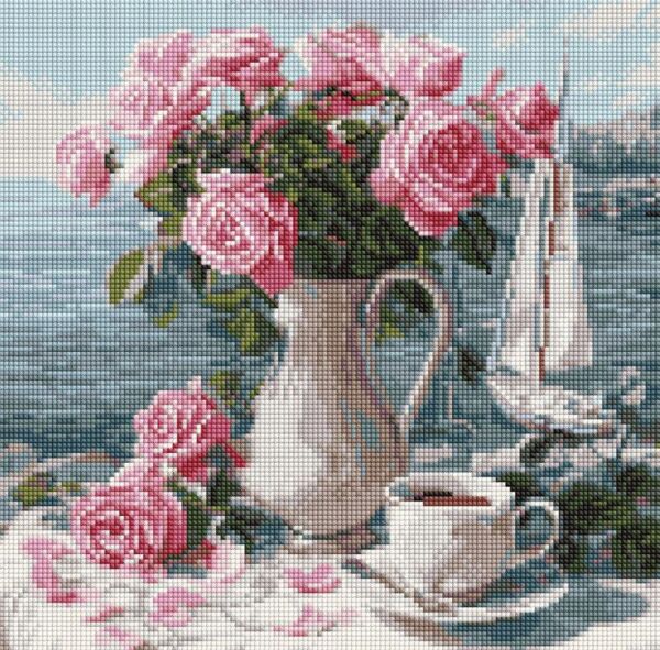 Алмазна мозаїка 40х40 АМO8341 Ранкові троянди Ідейка Ціна (цена) 279.90грн. | придбати  купити (купить) Алмазна мозаїка 40х40 АМO8341 Ранкові троянди Ідейка доставка по Украине, купить книгу, детские игрушки, компакт диски 0
