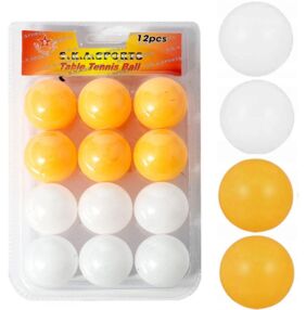 Тенісні кульки набір 12 штук жовтий + білий колір 52-10