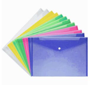 Папка пластикова формат а3 на кнопці 5 кольорів в асортименті 24-17 209A3