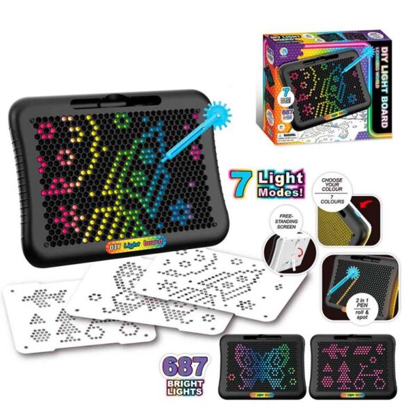 Дошка для малювання картки 3 штуки ручка 2 в 1 світло 12 режимів на батарейках YM-117 Ціна (цена) 370.40грн. | придбати  купити (купить) Дошка для малювання картки 3 штуки ручка 2 в 1 світло 12 режимів на батарейках YM-117 доставка по Украине, купить книгу, детские игрушки, компакт диски 0