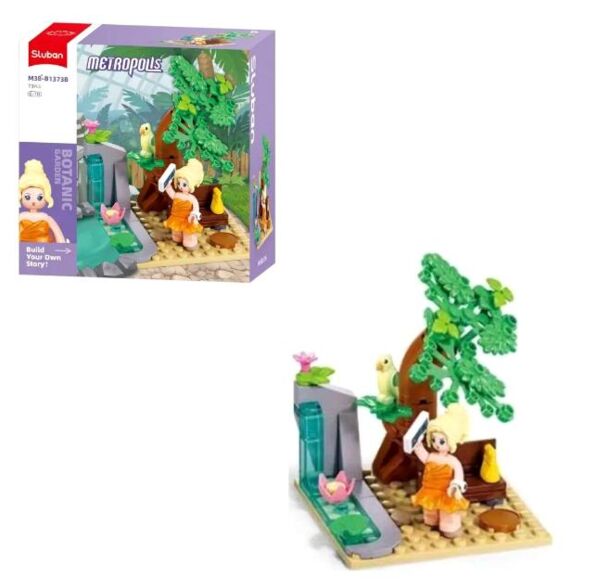 Конструктор Sluban 73 деталі ботанічний сад фігурка M38-B1373B Ціна (цена) 104.30грн. | придбати  купити (купить) Конструктор Sluban 73 деталі ботанічний сад фігурка M38-B1373B доставка по Украине, купить книгу, детские игрушки, компакт диски 0