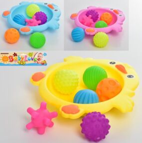 Іграшка для купання пташка ємність м'яч пискавка 6 предметів 916-48