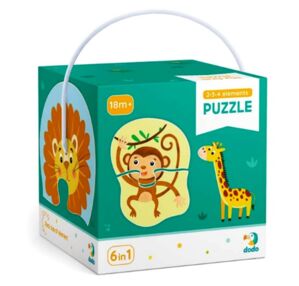 Пазли 2-3-4 елементи дикі тварини 300153