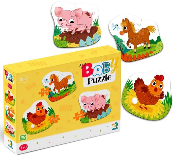 Пазли 3 в 1 день на фермі 300394 Ціна (цена) 99.55грн. | придбати  купити (купить) Пазли 3 в 1 день на фермі 300394 доставка по Украине, купить книгу, детские игрушки, компакт диски 0