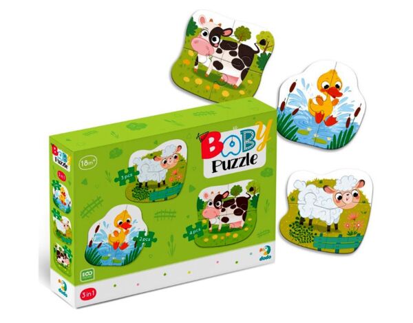 Пазли 3 в 1 сільськи тварини 300393 Ціна (цена) 99.55грн. | придбати  купити (купить) Пазли 3 в 1 сільськи тварини 300393 доставка по Украине, купить книгу, детские игрушки, компакт диски 0