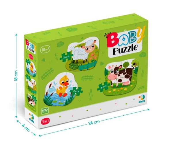 Пазли 3 в 1 сільськи тварини 300393 Ціна (цена) 99.55грн. | придбати  купити (купить) Пазли 3 в 1 сільськи тварини 300393 доставка по Украине, купить книгу, детские игрушки, компакт диски 1