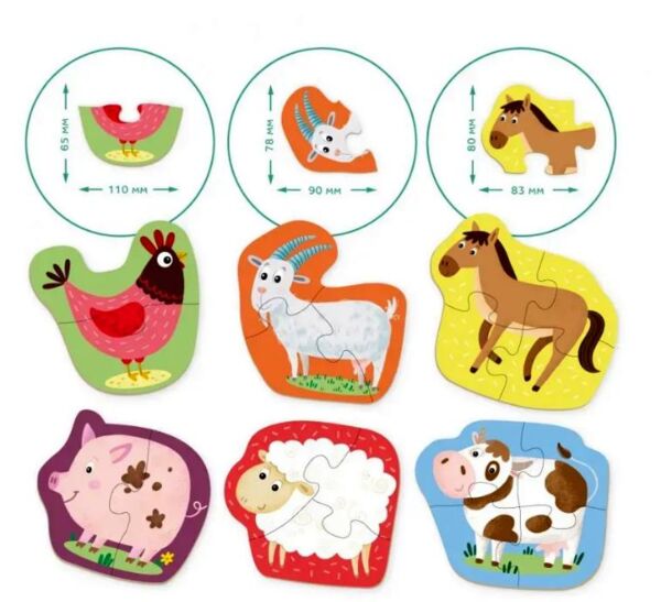 Пазли 2-3-4 елементи домашні тварини 300152 Ціна (цена) 96.34грн. | придбати  купити (купить) Пазли 2-3-4 елементи домашні тварини 300152 доставка по Украине, купить книгу, детские игрушки, компакт диски 4