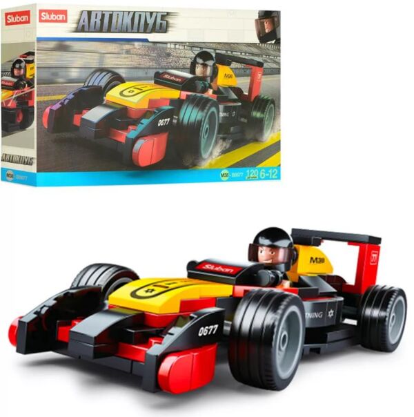 Конструктор Sluban гоночна машина фігурка 120 деталей М38-В0677 Ціна (цена) 140.71грн. | придбати  купити (купить) Конструктор Sluban гоночна машина фігурка 120 деталей М38-В0677 доставка по Украине, купить книгу, детские игрушки, компакт диски 0