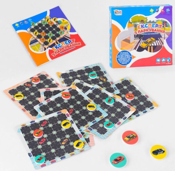 Гра Експерт з паркування картки 15 штук жетони UKB-B0033 Ціна (цена) 199.49грн. | придбати  купити (купить) Гра Експерт з паркування картки 15 штук жетони UKB-B0033 доставка по Украине, купить книгу, детские игрушки, компакт диски 1