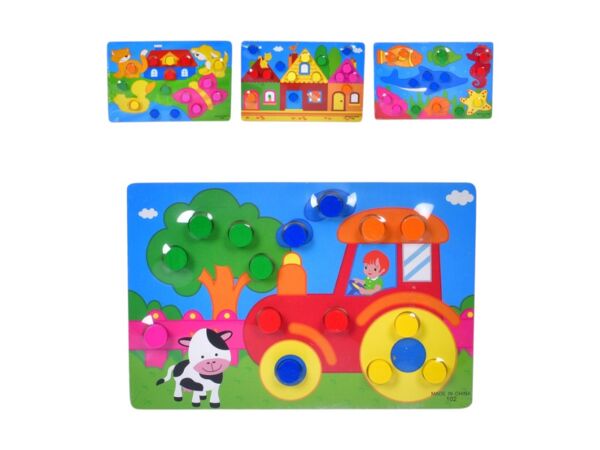 Деревяні пазли 15 детадей 4 види MD1501 Ціна (цена) 54.09грн. | придбати  купити (купить) Деревяні пазли 15 детадей 4 види MD1501 доставка по Украине, купить книгу, детские игрушки, компакт диски 0