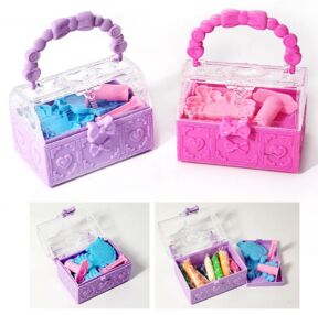 Пластилінова паста 12 кольорів х 10гр Сумочка + 3 формочки 2 кольори в асортименті 17-5 HX-879