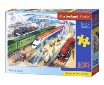 пазли castorland 100 елементів Залізничний вокзал 111190