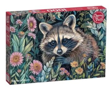 пазли CherryPazzi 1000 елементів Raccoon Flowers 30851