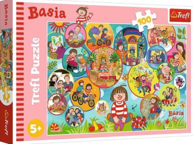 Пазли 100 елементів Проведий день Сім'я Базі Trefl 16453