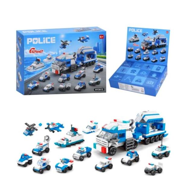Конструктор поліція 2 в 1 набір транспорту + адвент 9113K12 Ціна (цена) 227.10грн. | придбати  купити (купить) Конструктор поліція 2 в 1 набір транспорту + адвент 9113K12 доставка по Украине, купить книгу, детские игрушки, компакт диски 0