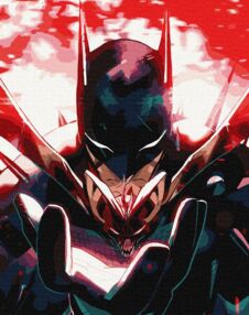 Розпис по номерах 40х50 КНО8718 Темний лицар "Ідейка"