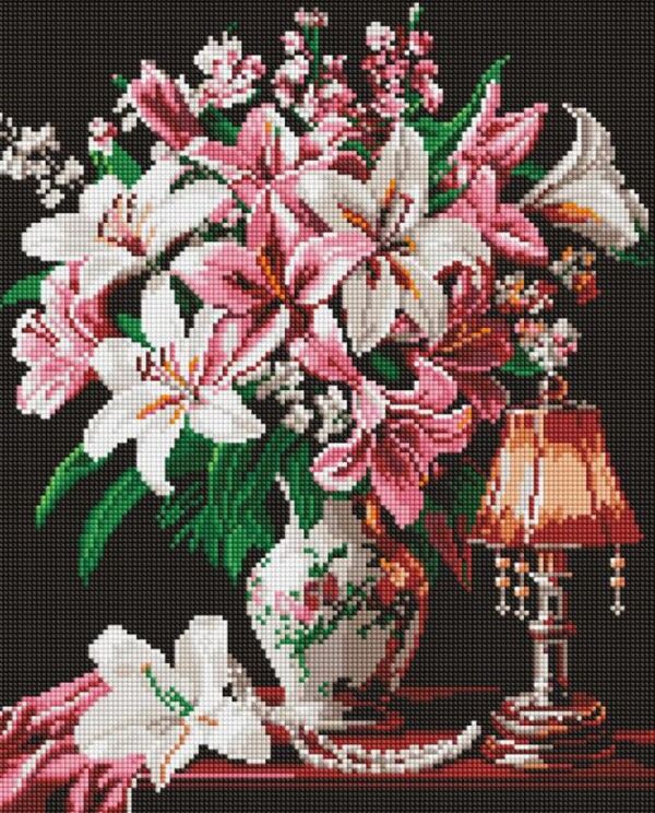 Алмазна мозаїка 40х50 AMO20026 Витончені лілії Ідейка Ціна (цена) 299.20грн. | придбати  купити (купить) Алмазна мозаїка 40х50 AMO20026 Витончені лілії Ідейка доставка по Украине, купить книгу, детские игрушки, компакт диски 0